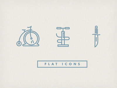 The Flattest Of Flat bike blue clean design flat icon knife modren new pump simple visual narrative