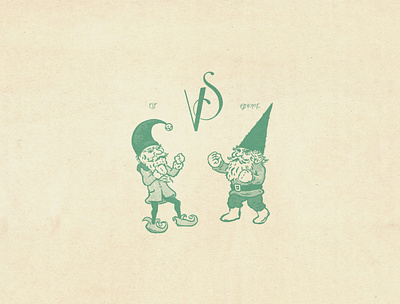 Elf vs Gnome christmas fight sketch vs xmas