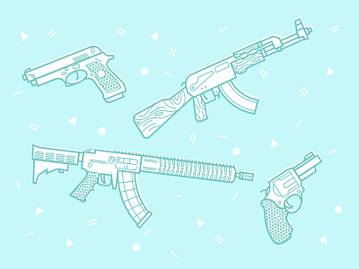 Guns fun guns illustration