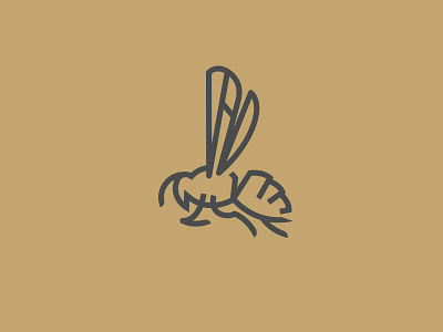 Bee Logo bee branding bug insect logo