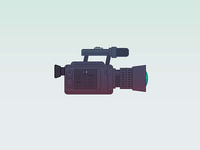 Video Camera camera gradient illustration line new video camera