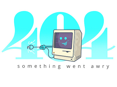 404 404 fun goofy mascot vintage compute