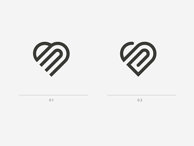 Heart Logo branding heart logo startup logo usertesting