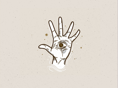 All Seeing Eye all seeing eye art hamsa hand hand icon illustration line palm palmreading