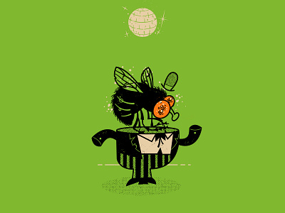 PEST dance dance party halftone halloween illustration illustrator line monster pestcontrol