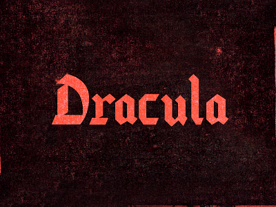 Dracula dracula gothic letter lettering letters netfliks texture vampire