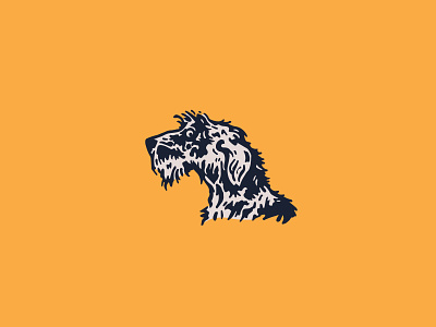Irish wolfhound brand identity branding design dog fun goofy happy illustration illustrator logo surprised woof