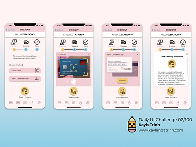 Daily UI Challenge - 02/100 branding checkout credit card dailyui dailyuichallenge design figma ios ios app design mobile mobile ui prototype ui ux