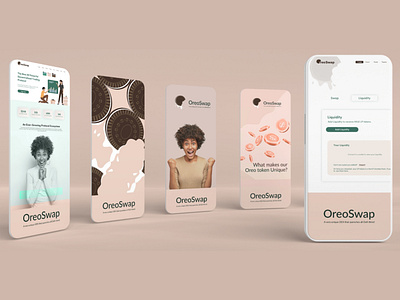 Oreoswap DeFi UI branding graphic design typography ui ux