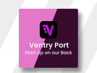 Ventry Port App Icon branding design graphic design icon illustration logo typography vector