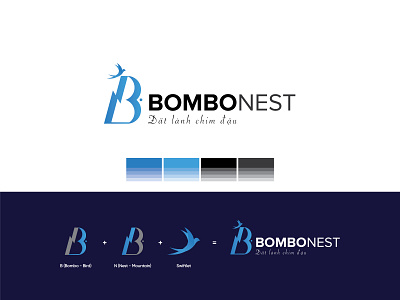 BOMBO NEST | Logo , branding design branding design graphic design illustration logo logo design typography vector