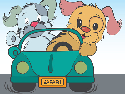 Baby safari cute cats in safari car vector illustration baby safari children book illustration childrens illustration design kids art vector vector illustration
