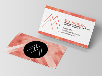 Personal Business Card Redesign branding business card