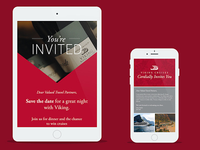 E-mail Invite Designs e-mail email template invite red wine