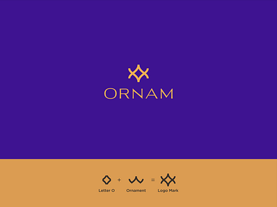Ornam | Jewelry Brand Logo brand identity branding flat logo jewelry branding logo logo design logodesign luxury logo minimal logo minimalist logo modern logo