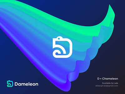 Dameleon | D Letter Mark Logo