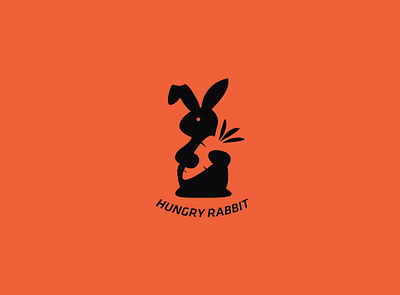 Hungry Rabbit | Logo Design animal logo app logo brand design branding design creative logo cute logo flat logo logo logo designer logo icon logo maker logo mark logodesign logotype meaningful logo minimalist logo modern logo negative space logo rabbit logo unique logo