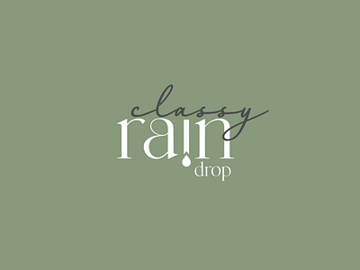 Rain Drop | Classic Fashion Logo