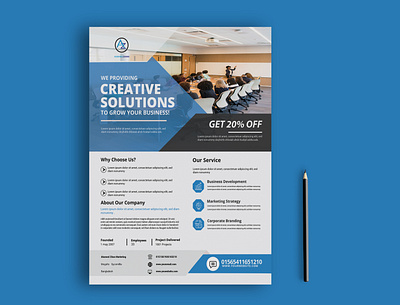 Flyer design branding brochure corporate flyer design