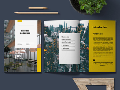 I will design  modern brochure  by indesign