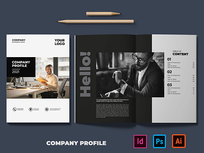 I will design company profile by indesign brochure brochure design company company profile corporate flyer design