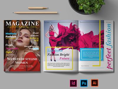 I will design magazine any project with adobe indesign for you branding brochure indesign magazine