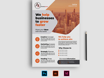 I will design professional corporate flyer