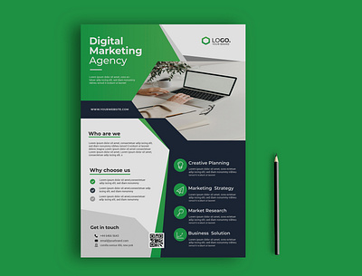 I will design a modern corporate flyer for you brochure corporate flyer design flyer indesign poster