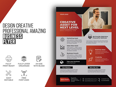 I will design corporate professional business flyer