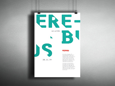 Erebus Poster erebus poster typography