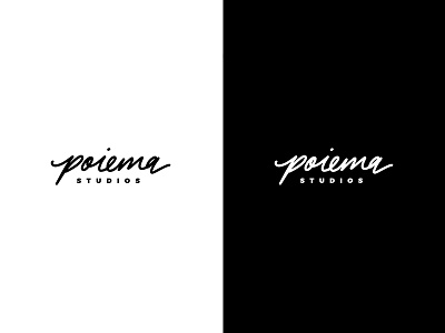 Poiema Studios Logo hand lettering illustration lettering procreate typography