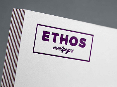 Ethos Mortgages Logo Design branding hand lettering illustration lettering logo logo design procreate typography