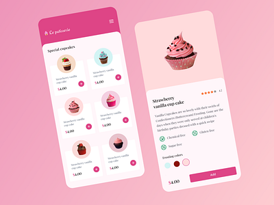 Mobile Concept | Cupcake Landing Page 🧁