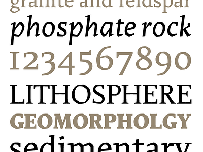 Detail from Quarry type specimen angular font type typeface typography