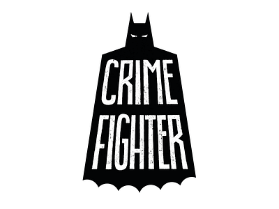 90162694 Crimefighter batman typography