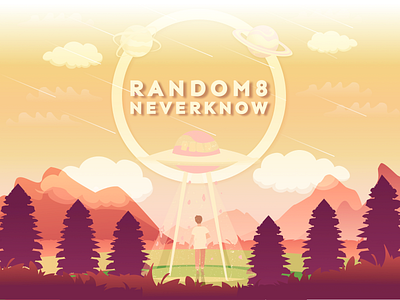 Random8 Music Album Cover design figma illustration illustrator logo vector