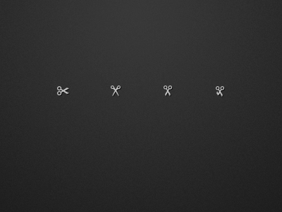 Jumpcut Menubar Icons glyph icon menubar scissors