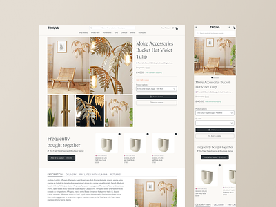 Product Detail Page detail gallery grid image grid page product product page ui ux white