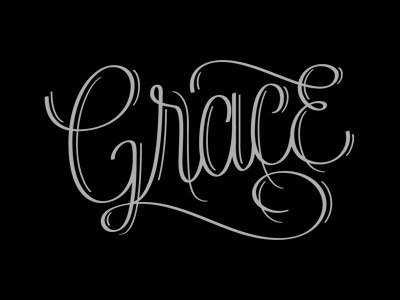 Grace Lettering grace lettering script type