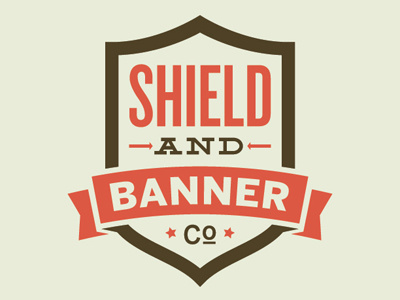 Shield & Banner Co. banner logo shield