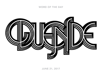 Duende lettering logo type typography