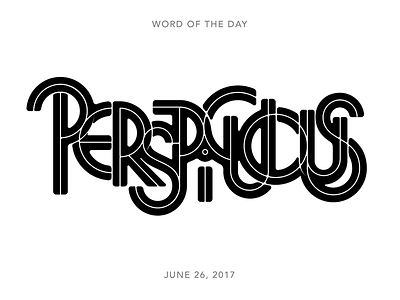 Perspicuous lettering logo type typography