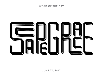 Scapegrace lettering logo type typography