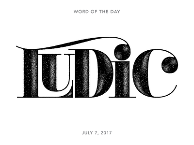 Ludic lettering logo type typography