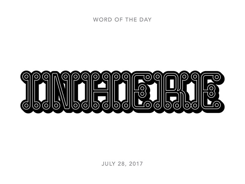 Inhere logo typography lettering type