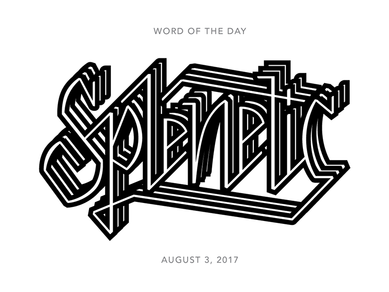 Splenetic logo typography lettering type