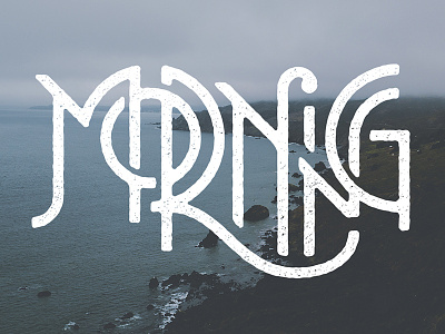 Morning art deco custom type deco geometric lettering logo morning ocean sans sans serif type typography