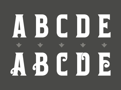 New Typeface alphabet balls lettering serif type