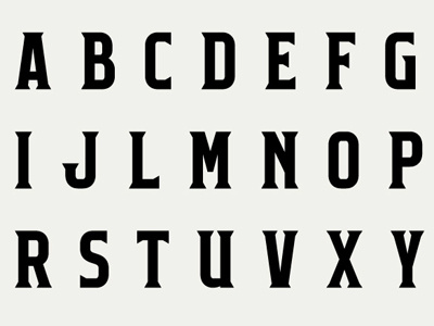 New Font Process alphabet font lettering letters