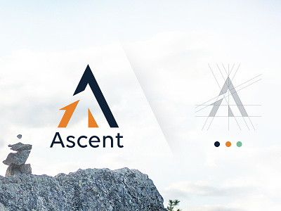 Ascent Agency Branding agency agency branding branding creative design graphic design logo vector